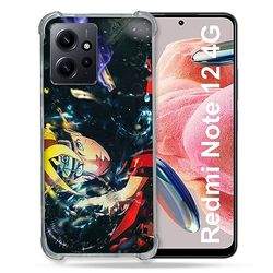 Cokitec Cover rinforzata in vetro temperato per Xiaomi Redmi Note 12 4G Manga Boruto Eclair
