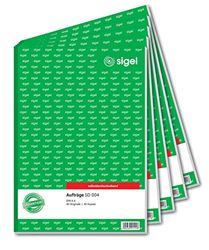 Sigel SD001 Application, Set of 2, A5 2 x 40 Pages, Non-Carbon Writing 5 Piece