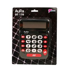 Aura DT-170-Calculatrice Noir 135 x 180 x 32 mm