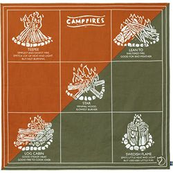 Fjallraven 84784-207-620 Campfire Bandana Bandana Unisex Sunset Orange-Green Taille OneSize