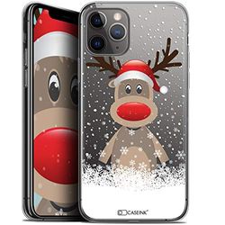 Beschermhoes voor Apple iPhone 11 Pro, ultradun Kerstmis 2017, hert aan muts