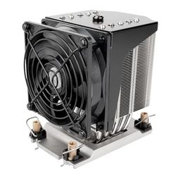 SilverStone Technology XE04-4677, Refroidisseur de CPU pour serveur/poste de travail à facteur de forme réduit 4U pour sockets Intel LGA4677, SST-XE04-4677B (Noir+Noir)