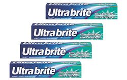 ULTRA BRITE - Dentifricio Ultra Brite Bianchezza, Ultra Bianchezza, Ultra Freschezza - Denti bianchi e brillanti - Confezione da 4 x 75 ml