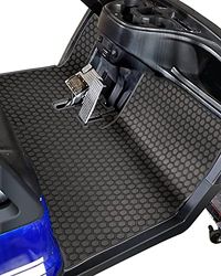 Matericuo Copertura completa su misura per ICON (i20, i40) e Advanced EV (Gen1) tappetino in gomma per carrello da golf, nero
