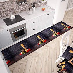 PETTI Artigiani Italiani - Tapis Cuisine, Tapis de Passage, Tapis de Cuisine, Paillasson, Tapis Lavable Antidérapant Cuisine, 100% Made in Italy, Spaghetti