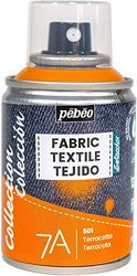 PEBEO - Pittura spray per tessuti 7A Spray - Tessuti naturali e sintetici - A base acqua - Senza solventi - Lavabile in lavatrice - Pittura su tessuto PEBEO colore Terracotta