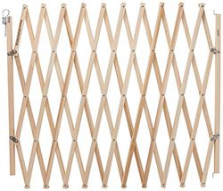 Vadigran Accordion Wooden Dog Barrier 60-230 cm Brown