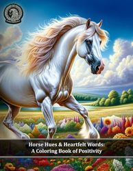 Horse Hues & Heartfelt Words: A Coloring Book of Positivity: Coloring Your Way to a Brighter Mindset