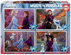 Educa Frozen 2, 4 puzzels, 50 + 80 + 100 + 150 stukjes (18640)
