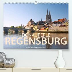 Donauperle Regensburg (hochwertiger Premium Wandkalender 2024 DIN A2 quer), Kunstdruck in Hochglanz: Hanna Wagner zeigt Monat für Monat die prachtvollen Seiten der Welterbestadt Regensburg.