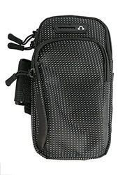 System-S Unisex - volwassenen zwarte tas beschermhoes armtas outdoor jogging smartphone MP3-speler, standaard