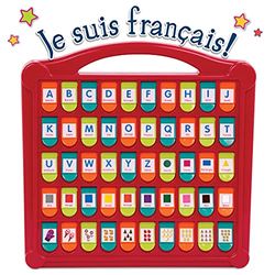 Battat Frans educatief spel, letters, woorden, cijfers, vormen en kleuren met afbeeldingen, educatief speelgoed voor kinderen, vroege educatie, speelgoed vanaf 3 jaar