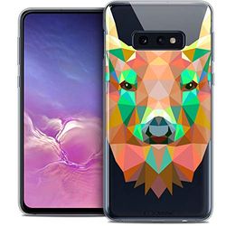 Caseink fodral för Samsung Galaxy S10e (5.8) fodral [kristallgel HD polygon serie djur - mjuk - ultratunn - tryckt i Frankrike] hjort