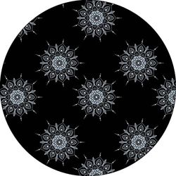 Bonateks, Ronde digitaal bedrukte muismat, antislip onderkant, voor kantoor en thuis, diameter: 22 cm
