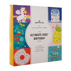 Hallmark födelsedagskort för barn - multipack med 20 i 20 roliga designer