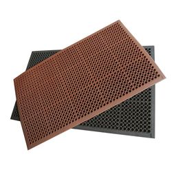 Rubber-Cal 03_122_WBK 1/2-inch Dura Chef Anti-Slip Rubber Kitchen Mat, 1/2" x 36" x 60", Black