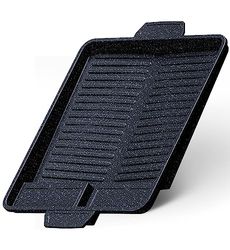 EVOCAMP Grillplatta för gasolspis non-stick grillpanna för campingspis grillmatta för BBQ, camping- och gasolgrill camping spis tillbehör grillbricka grillfäste (Grillplatta 38x26cm)