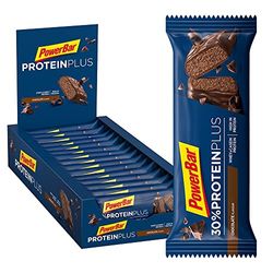 PowerBar Protein Plus 30 % chocolate 15 x 55 g, barra de alta proteína soro e proteína de caseína