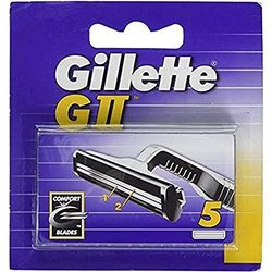 Gillette GII Lame Comfort da uomo intercambiabili, confezione da 5, Lamette di Ricambio, facili da sostituire