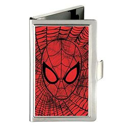 Buckle-Down Men's Business Card Holder-Spider-Man Wallet, Multicoloured, 9.4 cm x 6.3 cm