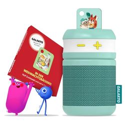 Galakto - kinderen muziek- en luisterspeelspeler voor thuis en onderweg, incl. 2 tokens, in de kerstbakkerij/Fox & Sheep, zonder internet overal te horen, eenvoudige bediening, lange batterijduur