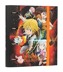 Grupo Erik The Seven Deadly Sins 4 Ring Binder - Premium A4 Folders Ring Binder - 10.6 x 12.6 inches / 27 x 32 cm - Ring Binder A4 - A4 Ringbinder - 4 Ring Binder A4