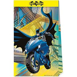 Procos 93357 - Feestzakjes Batman, 4 stuks, kinderverjaardag, give-away zakjes, FSC Mix