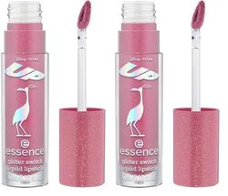 Essence Cosmetics - Essence Disney Pixar Up Glitter Switch Liquid Lipstick Rouge à Lèvres Liquide, Séchage Rapide, Chatoyant, Scintillant 4 ml (Lot de 2)