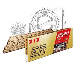 Kettingset DID Alu 520ERT2 / 116 clipslot blauw voor Yamaha WR F 250 cc Bj. 2005-2006