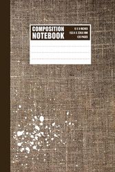 notebook: Old cloth texture