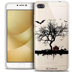 Caseink Hoes voor Asus Zenfone 4 MAX PLUS/Pro ZC554KL (5.5) Beschermhoes Case [Crystal Beschermhoes Case Gel HD Collectie Halloween Design Devil's Tree - Flexibel - Ultra dun - Gedrukt in Frankrijk]