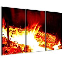 Stampe su Tela Cuadro Friendly Fire Fuego Amico lienzo moderno de 3 paneles ya enmarcados, listo para colgar, 90 x 60 cm
