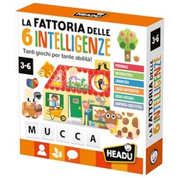 Headu - Gårdsspel med 6 pedagogiska intelligenser, IT29549, flerfärgad