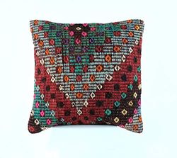 Kelim Cuscino 40x40 cm fatto a mano turco prodotto federe kilim dekorativo orientale etnici cuscino 2314