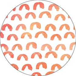 Bonateks, Ronde digitaal bedrukte muismat, antislip onderkant, voor kantoor en thuis, diameter: 22 cm