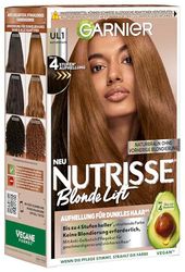 Garnier Nutrisse Blonde Lift Éclaircissant pour cheveux foncés en marron naturel avec 4 niveaux d'éclaircissement sans décoloration préalable