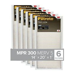 Filtrete BD05 – 6pk-1e filtro dell' aria, 14 pollici x 20 pollici x 1 pollici, bianco