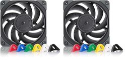 Noctua NF-A12x25 PWM chromax.black.swap, Ventilateur Silencieux Haut de Gamme, 4 Broches (120 mm, Noir) (Lot de 2)