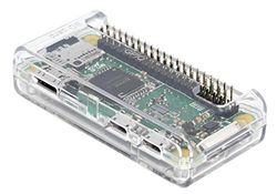 SB Raspberry Pi Zero – klar/transparent ** åtkomst till alla anslutningar ** monterad på 30 sekunder och stängd öppen (klar)