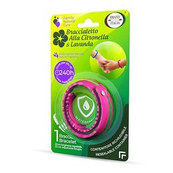 Brand Italia, Pulsera antimosquitos, 23 cm, longitud ajustable, colores surtidos