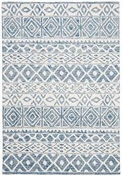 Safavieh LRL6650A Tapis en Laine Ivoire/Bleu 152 x 243 cm