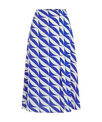 IPEKYOL Dam geometriskt mönster kjol, blå, 34