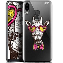 Caseink fodral för Samsung Galaxy M20 (6.3) Gel HD [ ny kollektion - mjuk - stötskyddad - tryckt i Frankrike] hipster giraff