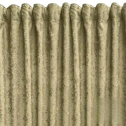 Cortina terciopelo suave confeccionada en cinta multifunción. Tejido de calidad en color verde Cortinas para salón, dormitorio y cocina. Medidas: 300x270 (Ancho x Alto)