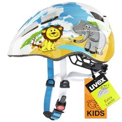 uvex kid 2 - lichte fietshelm voor kinderen - individueel passysteem - uitbreidbaar met led-licht - desert - 46-52 cm