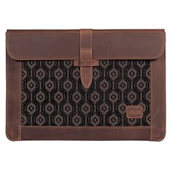 Londo OTTO466 Top Grain Leather Macbook Bag - Laptop Sleeve for MacBook Pro and MacBook Air - 13.3 Inch - 13 Inch - iPad Pro 12.9 Inches - Compatible with M1 and 2020 Model (Cinnamon, 16-inches)