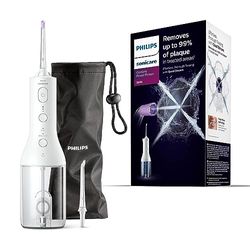 Philips Sonicare Irrigador oral Power Flosser 3000 sin cable con tecnología Quad Stream y Pulse Wave, HX3826/31, Negro