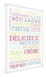 Feel Good Art - Lienzo decorativo para pared, diseño moderno, Multicolores, 40 x 60 cm
