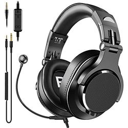 bopmen Computer Headset met microfoon - Bedrade gaminghoofdtelefoon met Boom Mic, On-Line volumeregeling & Share-Port Over Ear Headsets voor Office PC Laptop Telefoongesprek PS4 Xbox One DJ