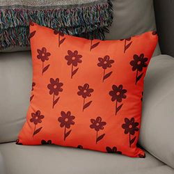 BonaMaison Fundas para Cojínes, Naranja y Burdeos Funda de Almohada Elegante y Suave para Decorativa Moderna Decoración del Hogar Habitación, 50x50 Cm - Diseñado y Fabricado en Turquía